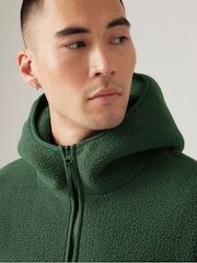 Levi's® Green Hooded Sherpa Pullover Fleece - Image 3 of 6