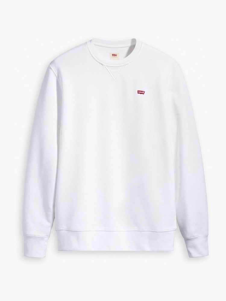 Levi's® White The Original Hm Crew 100% Cotton Sweatshirt - Image 4 of 4