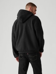 Levi's® Black Hooded Sherpa Pullover Fleece - Image 2 of 5