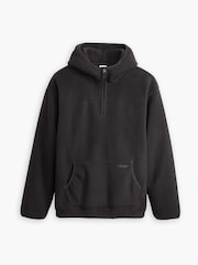 Levi's® Black Hooded Sherpa Pullover Fleece - Image 5 of 5
