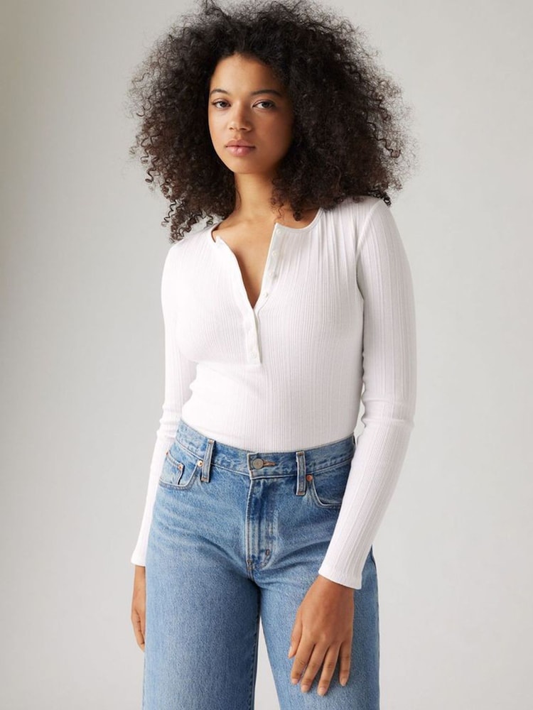 Levi's® White Dry Goods Vacationer Long Sleeve T-Shirt - Image 1 of 6
