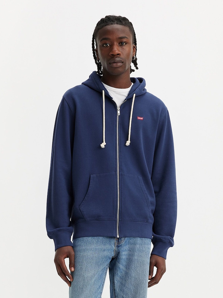 Levi's® Blue 100% Cotton The Original Zip-Up Hoodie - Image 1 of 6