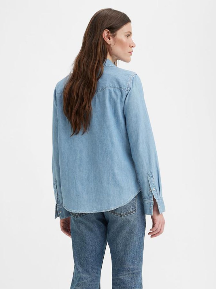 Levi's® Blue Iconic Western 100% Cotton Jackets - Image 2 of 7 Levi's® Blue Iconic Western 100% Cotton Jackets - Image 2 of 7