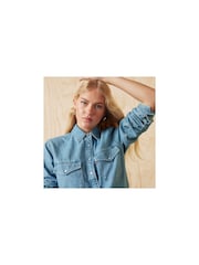 Levi's® Blue Iconic Western 100% Cotton Jackets - Image 3 of 7