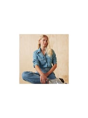 Levi's® Blue Iconic Western 100% Cotton Jackets - Image 4 of 7