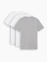 Levi's® White Slim Crewneck 100% Cotton T-Shirts 3 Pack - Image 1 of 4