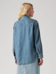 Levi's® Blue Teodora Western Worn In Shirt - Image 2 of 6
