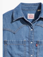 Levi's® Blue Teodora Western Worn In Shirt - Image 6 of 6