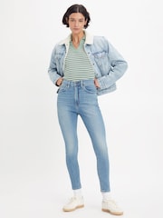 Levi's® Blue Retro High Skinny Jeans - Image 4 of 9