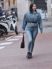 Levi's® Blue Retro High Skinny Jeans - Image 5 of 9