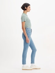 Levi's® Blue Retro High Skinny Jeans - Image 6 of 9