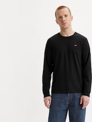 Levi's® Black Long Sleeve 100% Cotton Original T-Shirt - Image 1 of 5