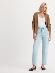 Levi's® Blue Ribcage Straight Ankle Jeans - Image 4 of 8