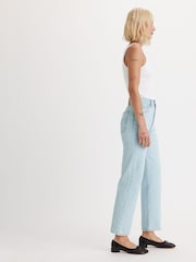 Levi's® Blue Ribcage Straight Ankle Jeans - Image 5 of 8