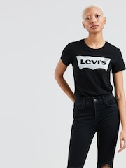 Levi's® Black The Perfect 100% Cotton T-Shirt - Image 1 of 2