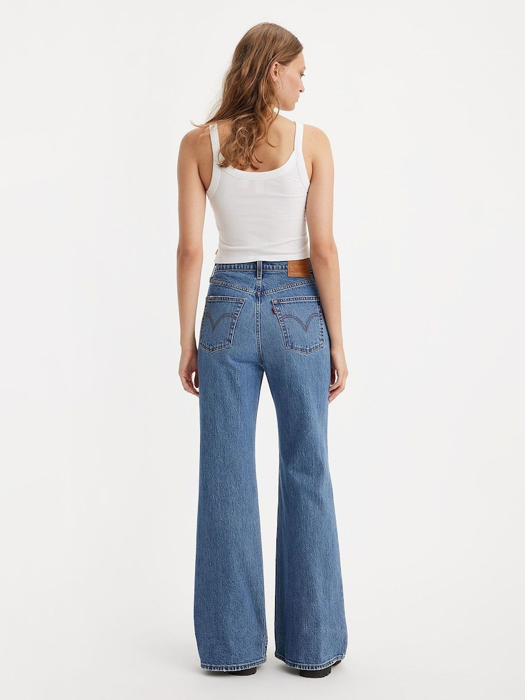 Levi's® Blue Ribcage Bells Worn In Jeans - Image 2 of 8
