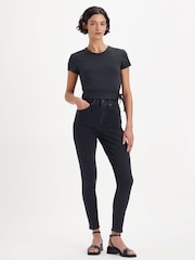 Levi's® Black 721 High Rise Skinny Jeans - Image 5 of 9