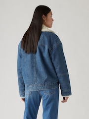 Levi's® Blue 100% Cotton Sherpa Flight Jacket - Image 2 of 7