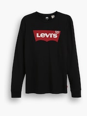 Levi's® Black 100% Cotton Long Sleeve Standard Graphic T-Shirt - Image 3 of 3