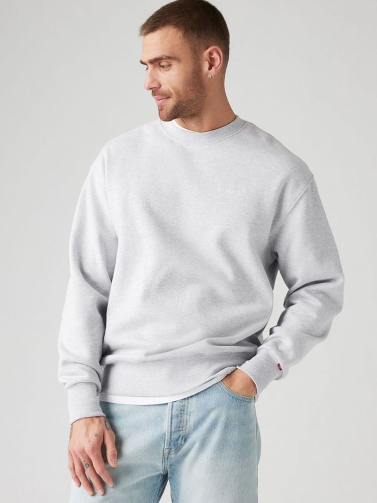 Levi's® Grey Authentic Crew Neck Sweat Top - Image 1 of 7