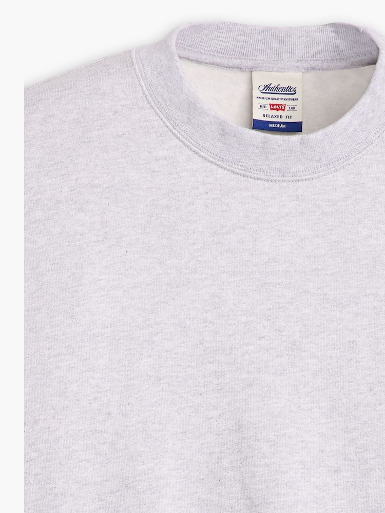 Levi's® Grey Authentic Crew Neck Sweat Top - Image 7 of 7
