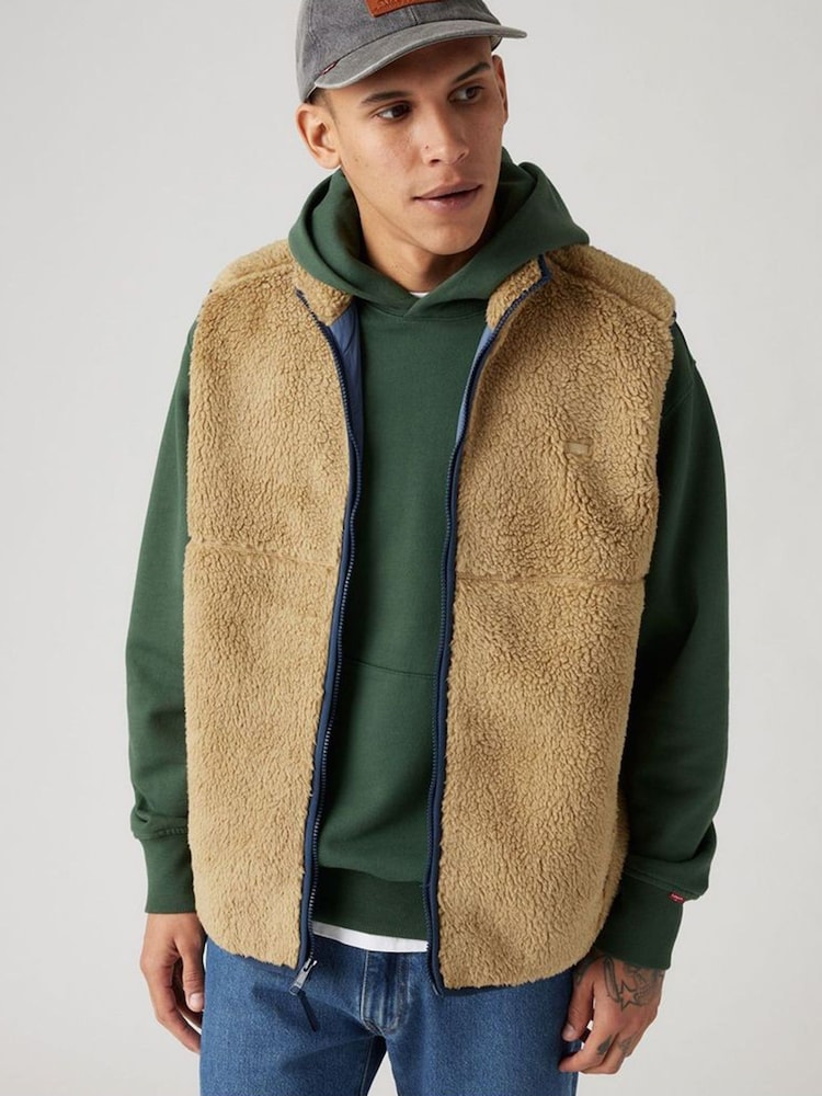 Levi's® Natural Summit Sherpa Vest - Image 1 of 6 Levi's® Natural Summit Sherpa Vest - Image 1 of 6