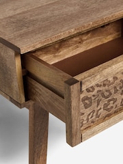 Rockett St George Leopard Leopard Print Bedside Table - Image 6 of 6