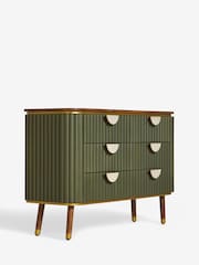 Clarke & Clarke Green Calisto Wide Chest of Drawers - Image 7 of 9