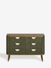 Clarke & Clarke Green Calisto Wide Chest of Drawers - Image 8 of 9