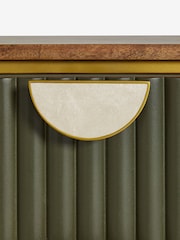 Clarke & Clarke Green Calisto Wide Chest of Drawers - Image 9 of 9