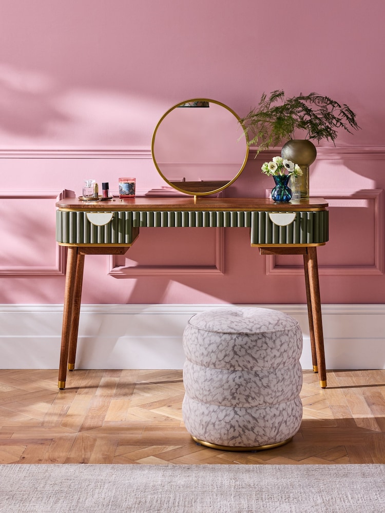 Clarke & Clarke Green Calisto Dressing Table - Image 1 of 9