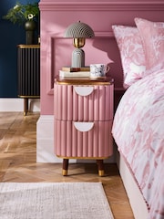 Clarke & Clarke Pink Calisto Bedside Table - Image 1 of 1