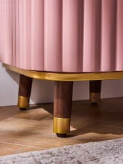 Clarke & Clarke Pink Calisto Bedside Table - Image 4 of 7