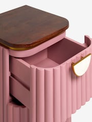 Clarke & Clarke Pink Calisto Bedside Table - Image 7 of 7