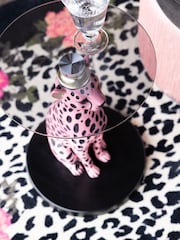 Rockett St George Pink Leopard Side Table - Image 3 of 6