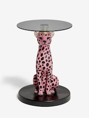Rockett St George Pink Leopard Side Table - Image 4 of 6