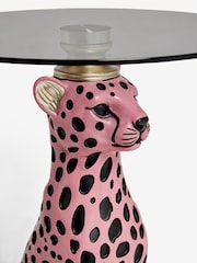 Rockett St George Pink Leopard Side Table - Image 6 of 6