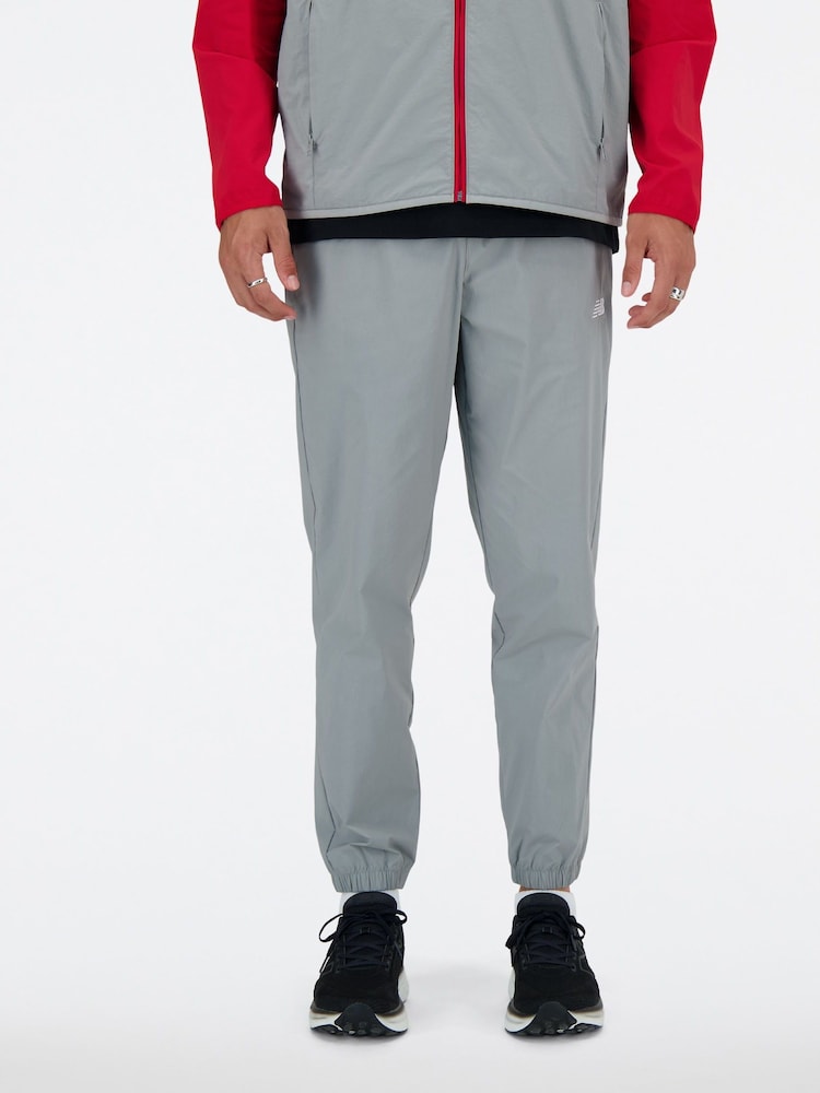 New Balance Grey Mens Athletics Stretch Woven Joggers - Image 1 of 6