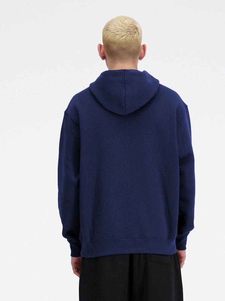 Marineblau - New Balance Mens Sport Essentials French Terry Hoodie - Bild 2 von 4