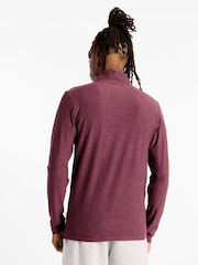 Camiseta con cremallera de un cuarto y teñido espacial para hombre en color Plum morado de New Balance - Imagen 2 de 6