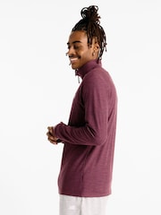 Camiseta con cremallera de un cuarto y teñido espacial para hombre en color Plum morado de New Balance - Imagen 4 de 6