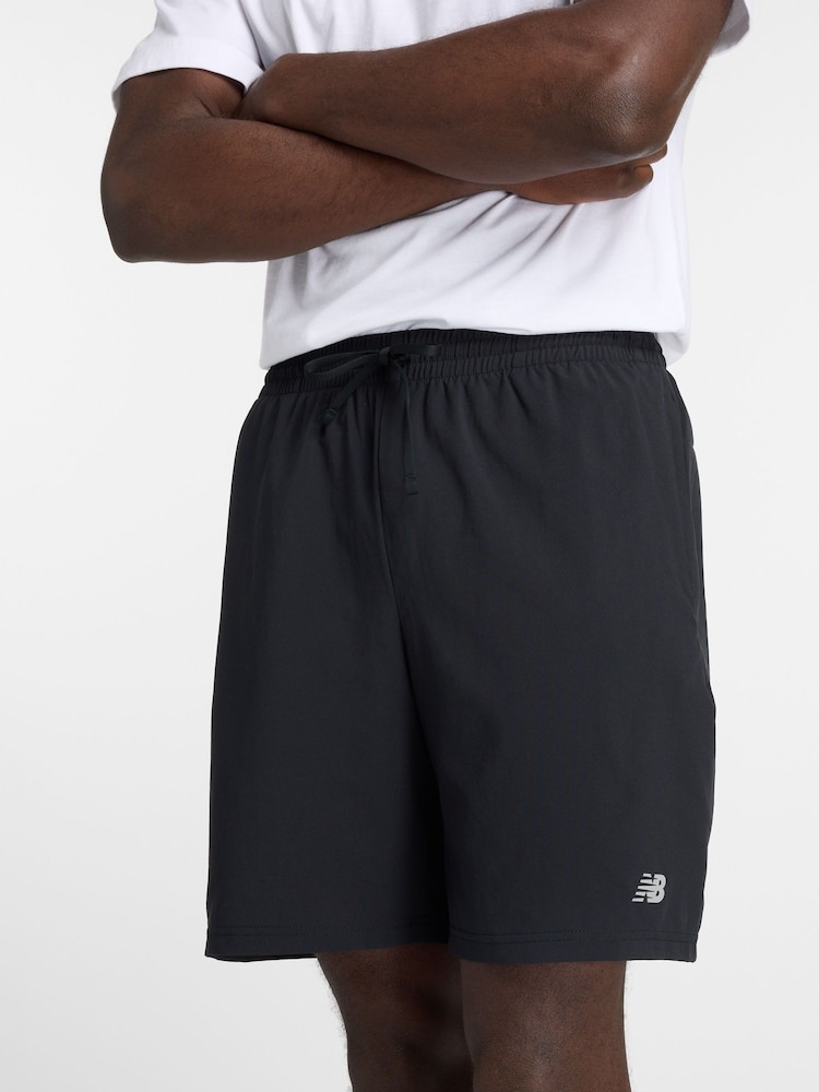 New Balance Black Mens Sport Essentials 7 Shorts - Image 1 of 2