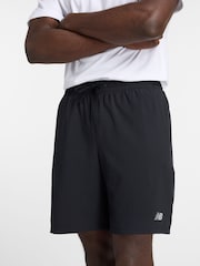 New Balance Black Mens Sport Essentials 7 Shorts - Image 2 of 2