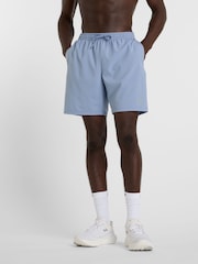 New Balance Light Blue Mens Sport Essentials 7 Shorts - Image 1 of 6