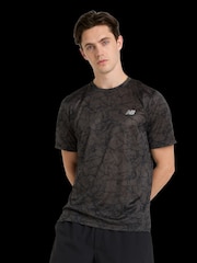 New Balance Black Mens Athletics Printed T-Shirt - Image 1 of 6
