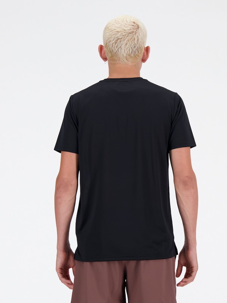 New Balance Black Mens Sport Essentials T-Shirt - Image 2 of 5