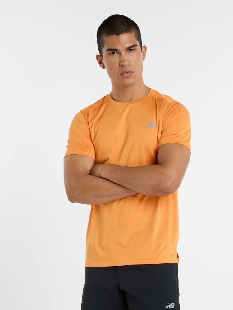 Orange - New Balance Mens Sport Essentials T-Shirt - Bild 1 von 6