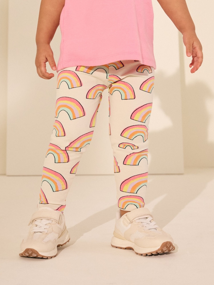 Creme/Regenbogen - Bedruckte Leggings (3 Monate bis 7 Jahre) - Bild 1 von 7 Creme/Regenbogen - Bedruckte Leggings (3 Monate bis 7 Jahre) - Bild 1 von 7