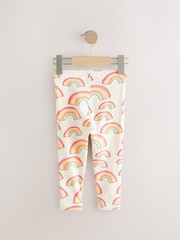 Creme/Regenbogen - Bedruckte Leggings (3 Monate bis 7 Jahre) - Bild 5 von 7