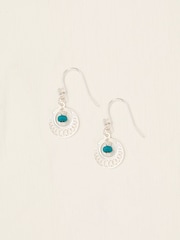 FatFace Silver Tone Filagree Drop Earrings - Image 1 of 2